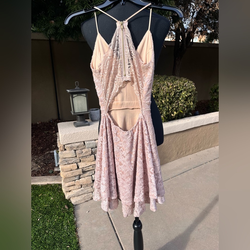Windsor pink lace dress prom XS - Picture 3 of 4